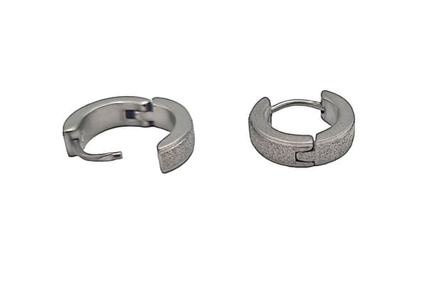 SØLV FARVET RING ØRERINGE GLITTER