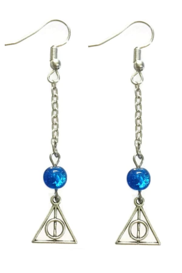 Earrings - Ravenclaw - Deathly Hallows - Harry Potter - Chain