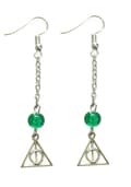 Pikkukuva 1 / 3: Earrings - Slytherin - Deathly Hallows - Harry Potter - Green- Chain