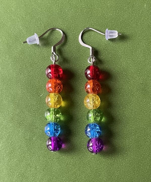 Örhängen Pride HBTQ Symbol Regnbågssmycke Rostfritt stål