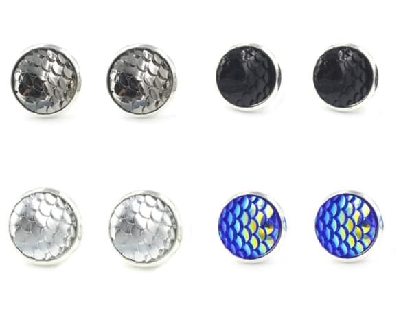 Earrings - Scale - Dragon - Mermaid - 4 Colours