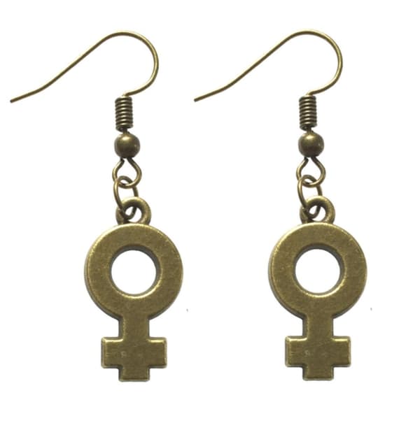 Örhängen Feminist Brons Venus Feminism