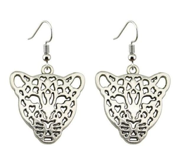 Earrings - Leopard - Silver