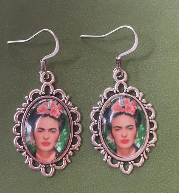 Earrings - Frida Kahlo - Silver