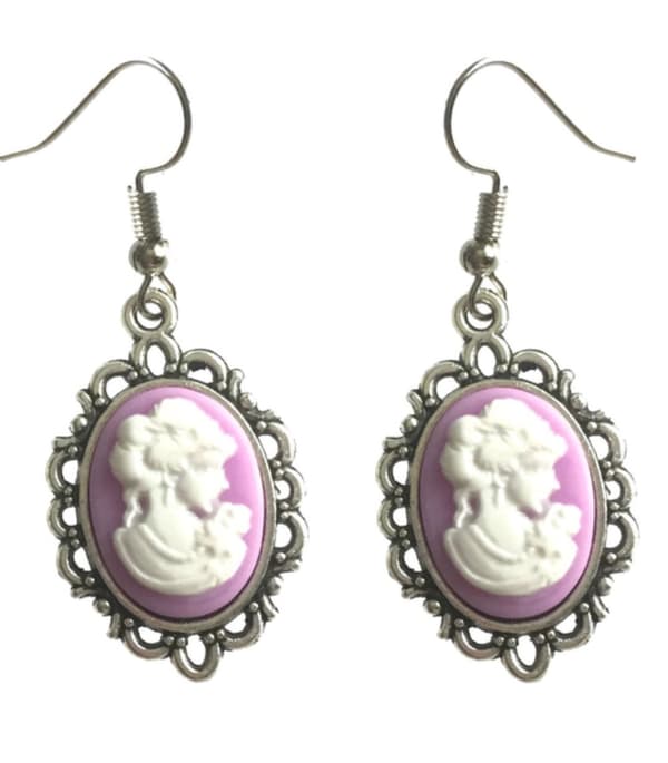 Earrings - Camé - Woman - Purple