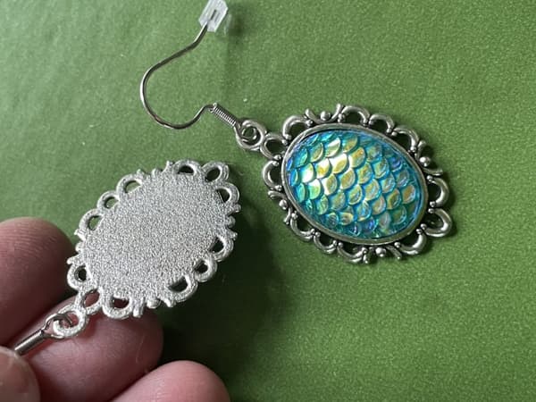 Earrings - Scale - Dragon - Turquoise