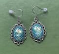 Pikkukuva 2 / 5: Earrings - Scale - Dragon - Turquoise