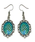 Pikkukuva 1 / 5: Earrings - Scale - Dragon - Turquoise