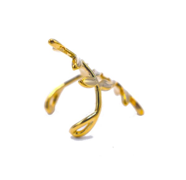 Guldfarvet ear cuff