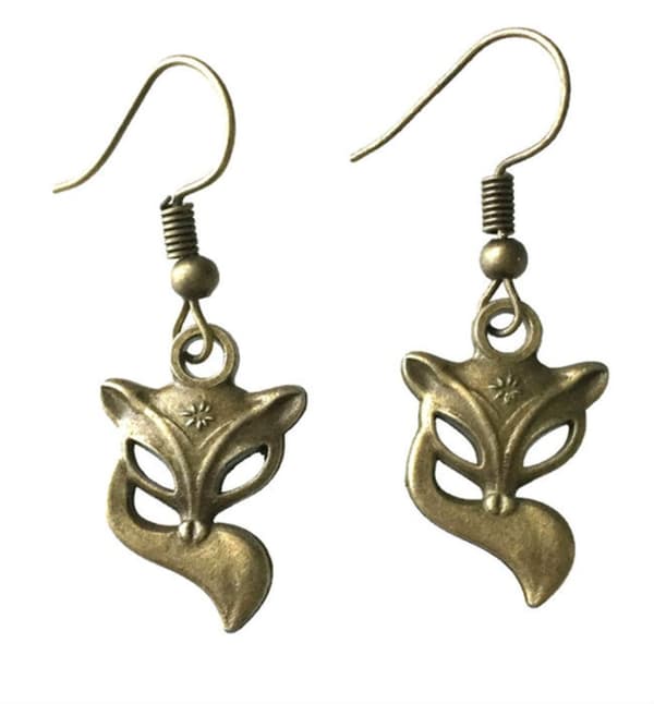 Earrings - Fox - Bronze