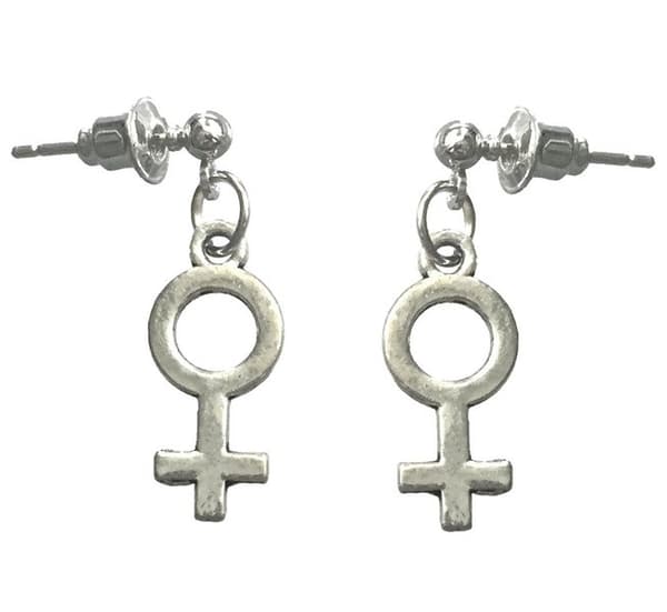 Earrings - Female Symbol - Venus - Pin