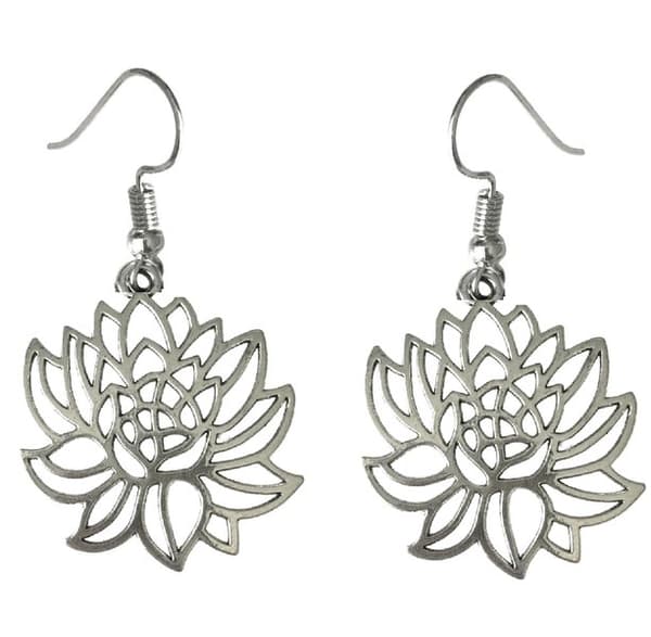 Earrings - Lotus Flower - Large