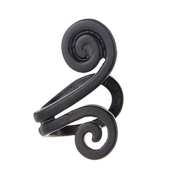 Falsk helix tragus piercing øre øreringe øre manchet uden huller sort