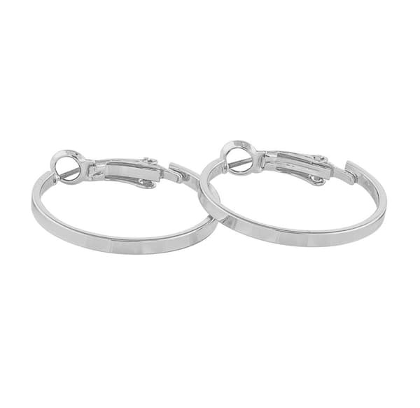 Snö - Moe Ring Ear 25mm Plain Silver 25mm