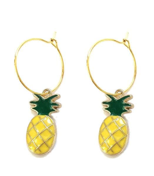 Earrings - Creoles - Pineapple