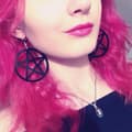 Pikkukuva 2 / 2: Earrings - Pentagram - Acrylic - Black - Oversize