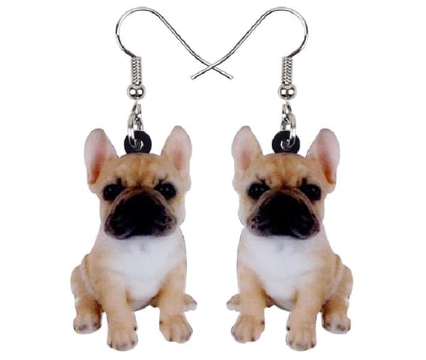 Earrings - Bulldog - Acrylic