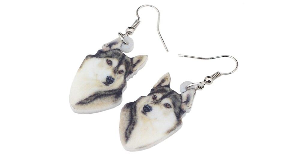 Husky earrings best sale