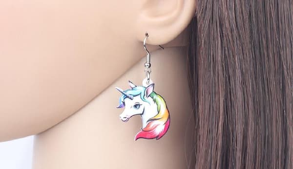 Earrings - Unicorn - Acrylic