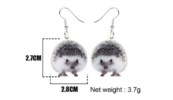 Örhängen Igelkott Hedgehog Djur Animal