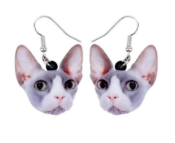 Earrings - Sphynx - Cat - Acrylic
