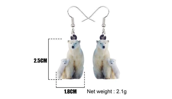 Örhängen Isbjörn Polar bear Antarktis Björn