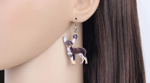 Earrings - Chihuahua - Acrylic
