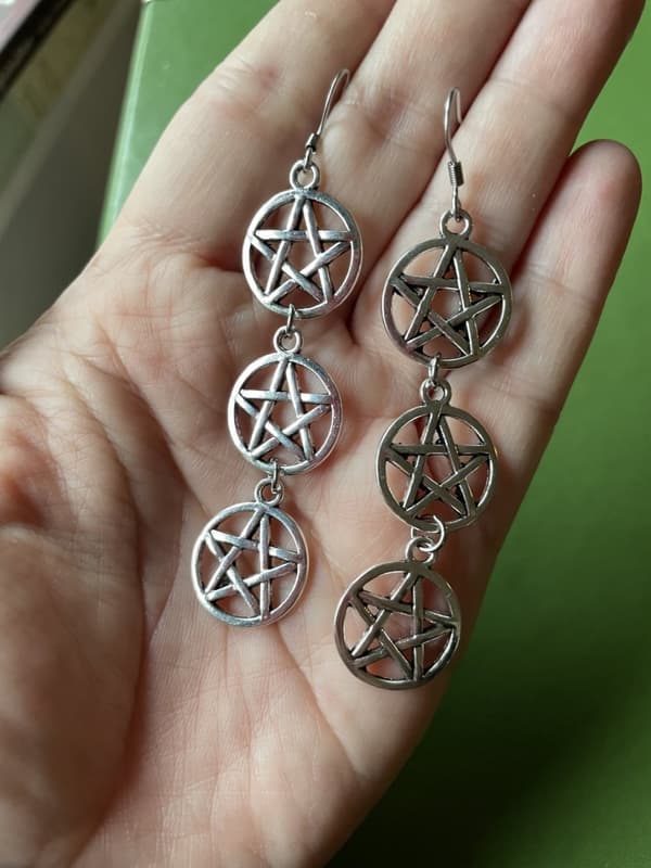 Earrings/Korvakorut - Pentagram/Pentagrammi