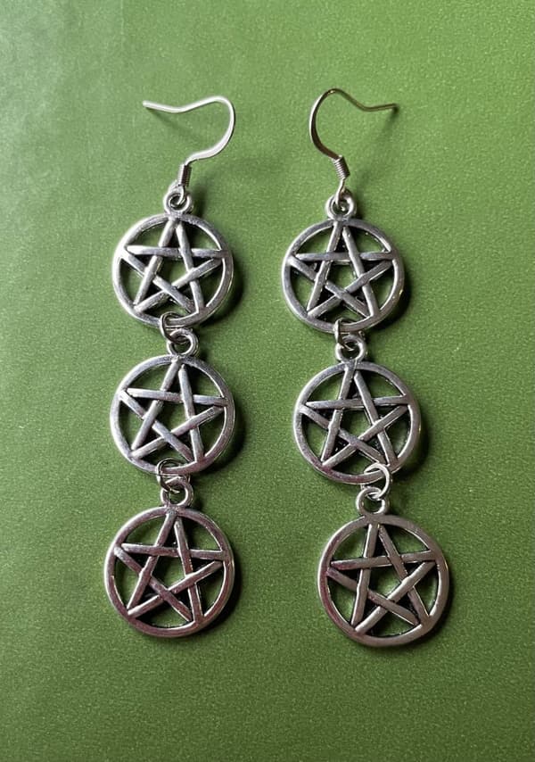 Earrings/Korvakorut - Pentagram/Pentagrammi