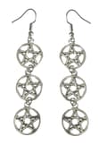 Pikkukuva 1 / 4: Earrings/Korvakorut - Pentagram/Pentagrammi