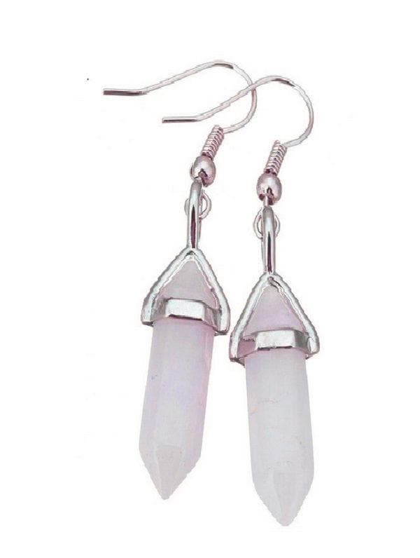 Earrings - Rose Quartz
