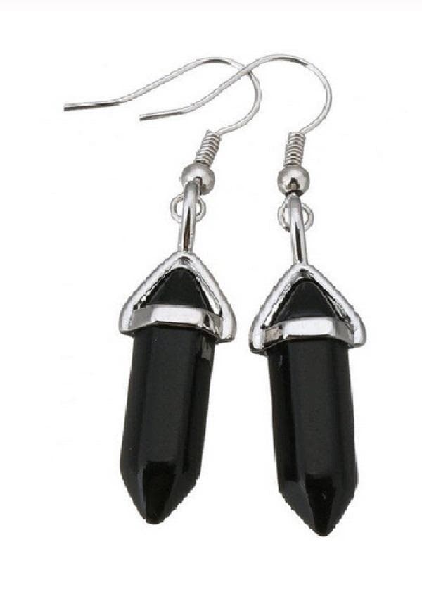Örhängen Onyx Healing Wicca Pagan New Age