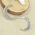 Pikkukuva 2 / 2: Earrings - Crescent Moon - Pentagram - Bronze