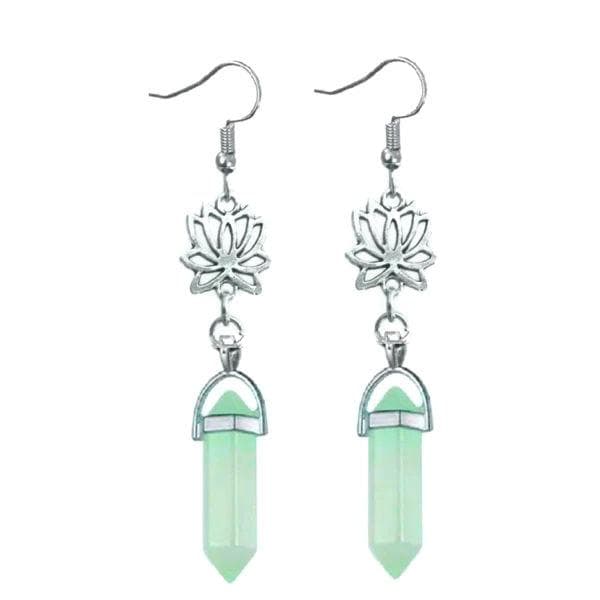 Earrings - Lotus - Aventurine