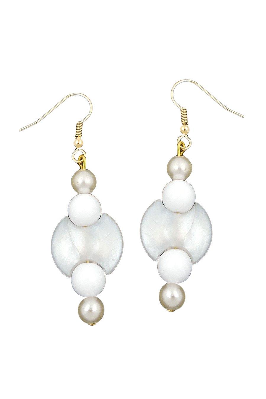 HOOK ÖRHÄNGEN PÄRL VITA PÄRLVIT GULD FÄRGAD