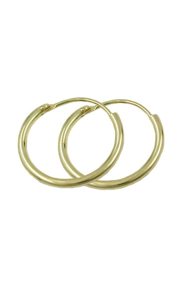 Hoop Earrings 15mm 9k Gold - GL430115