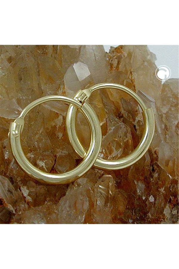 Hoop Earrings 11mm 9k Gold - GL430111