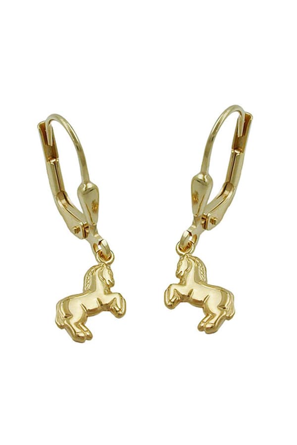 Earrings Horse 9kt Gold - GL430807