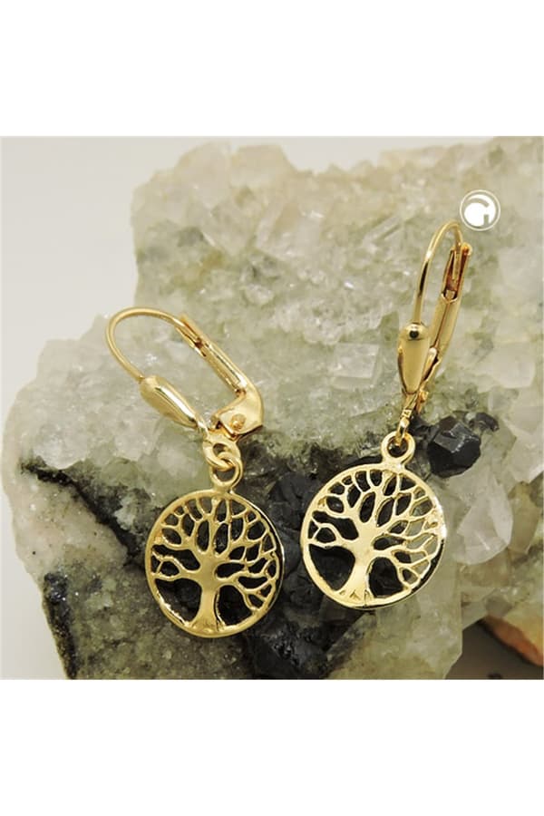 Earrings Tree Of Life 9k Gold - GL431478