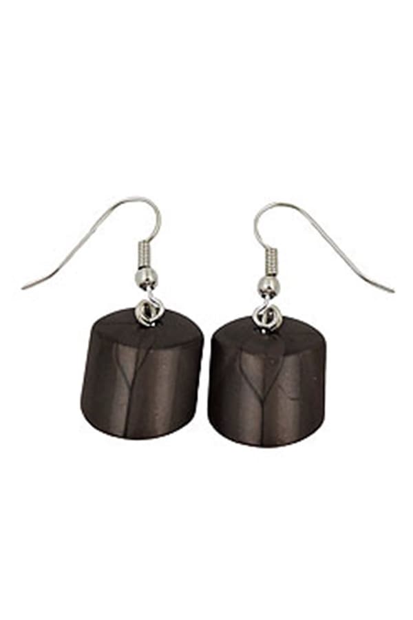 Earrings Dangeling Beads Brown-Olive - GL02116