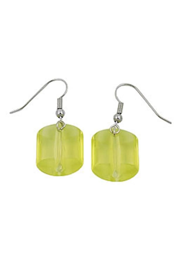 Earrings Dangeling Beads Light-Green - GL02036
