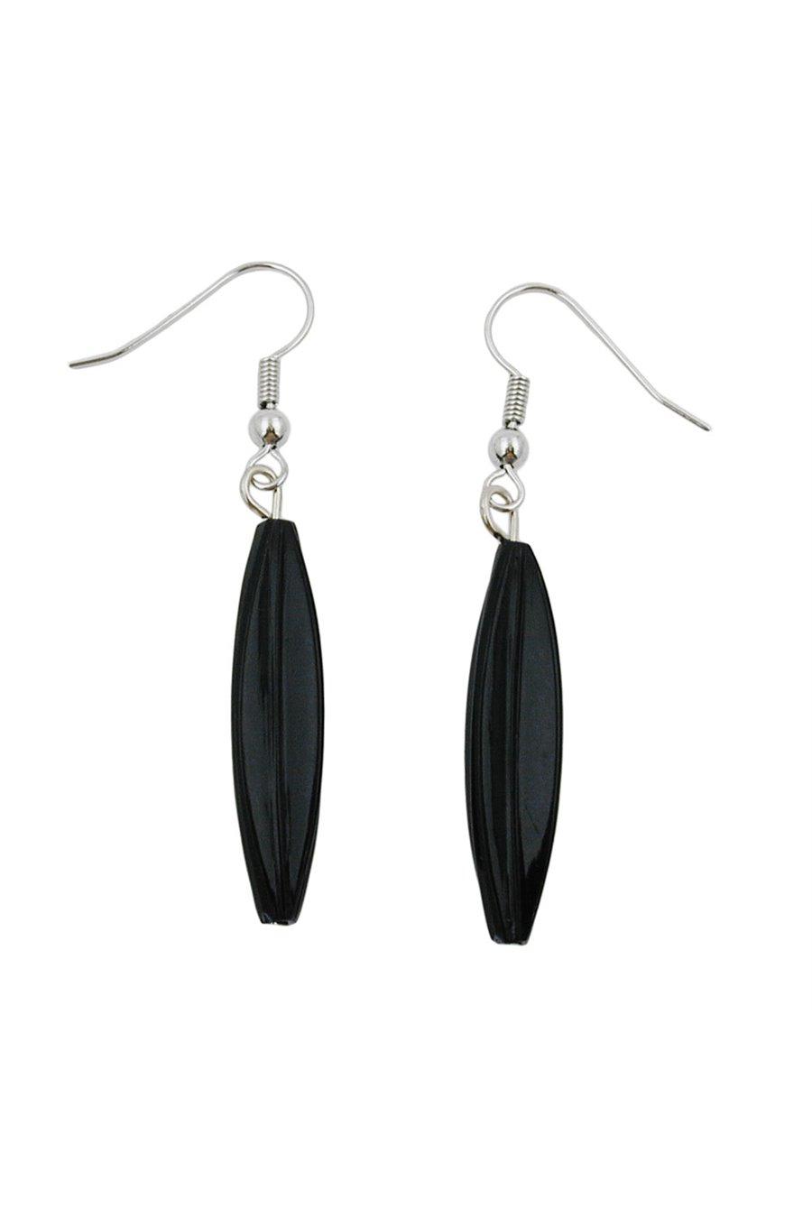 HOOK EARRINGS GROOVE OLIVE BLACK