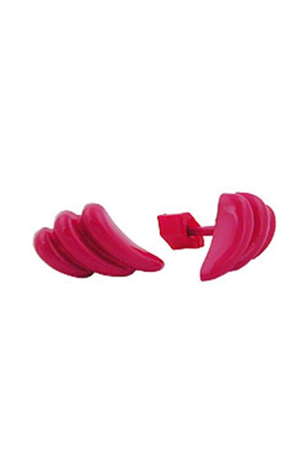 Stud Earrings Pink Striped - GL03029