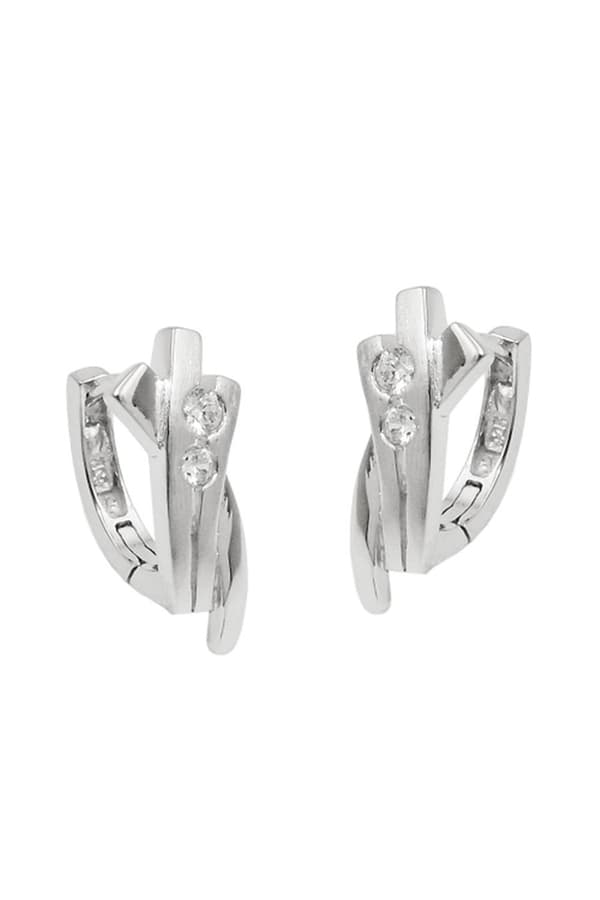 Hoop Earrings With Zirconia Silver 925 - GL93952