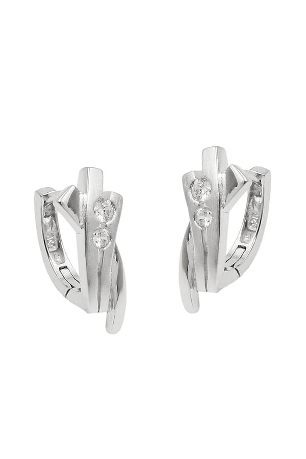 Hoop Earrings With Zirconia Silver 925 - GL93952