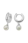 Pikkukuva 4 / 4: Hoop Earrings With Pearl Silver 925 - GL93972