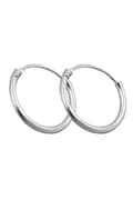 Miniatyrbild 3 av 4: Hoop Earrings Plain & Thin Silver 925 - GL90022
