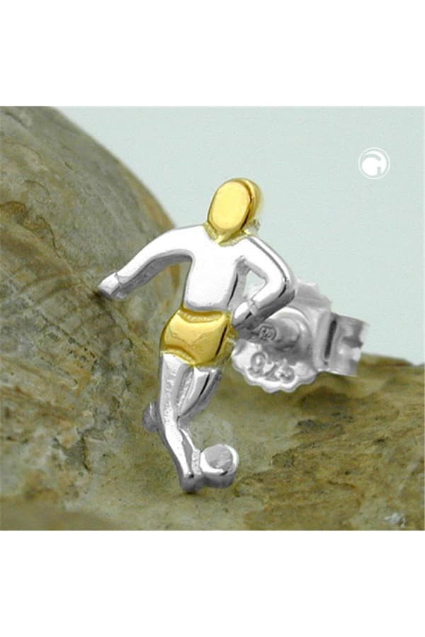 Earrings Football Player Silver 925 - GL90002