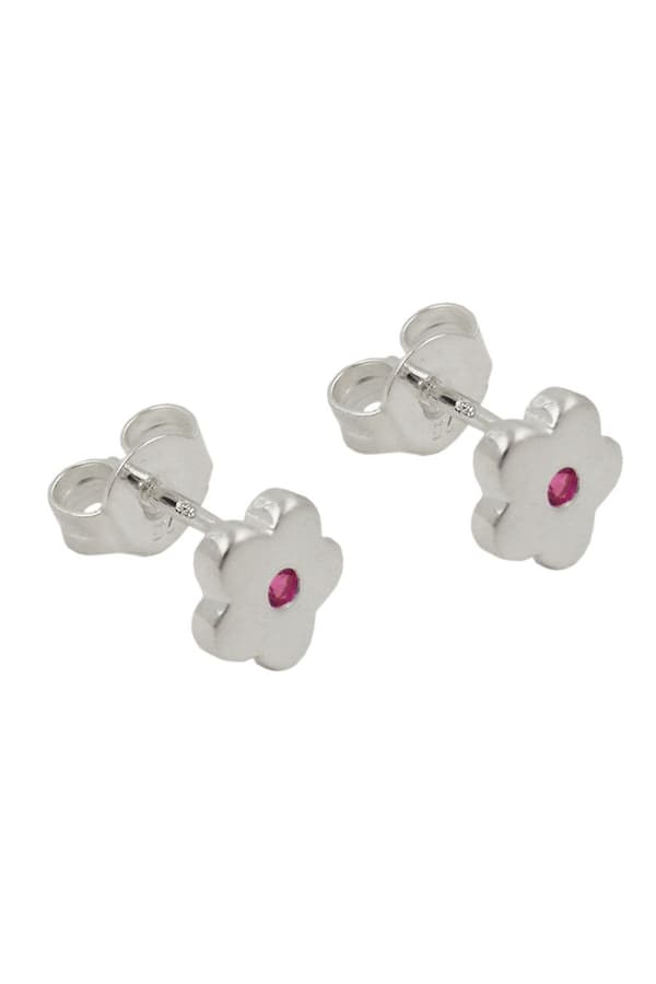 Studs Earrings Flower Pink Silver 925 - GL93637