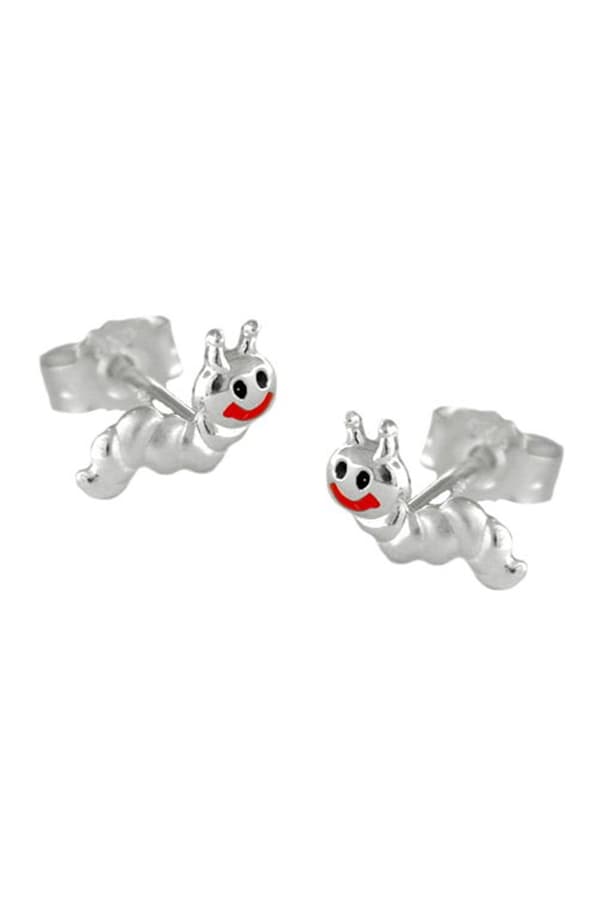 Earrings Small Worm Silver 925 - GL92705